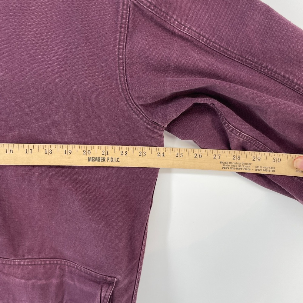 Vintage Barn Coat Chore Jacket Women XL Canvas Corduroy Collar Reversible Preppy - Picture 4 of 16
